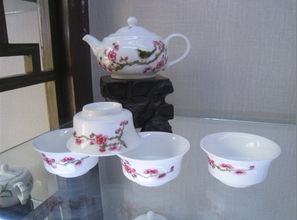 粉彩花卉茶具,礼品套装茶具,茶具批发,订制陶瓷茶具价格 厂家 图片