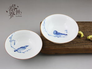 器世界 精品茶具 原创手绘陶瓷双杯 闲来观赏它的古朴清雅,心情如此恬静愉悦